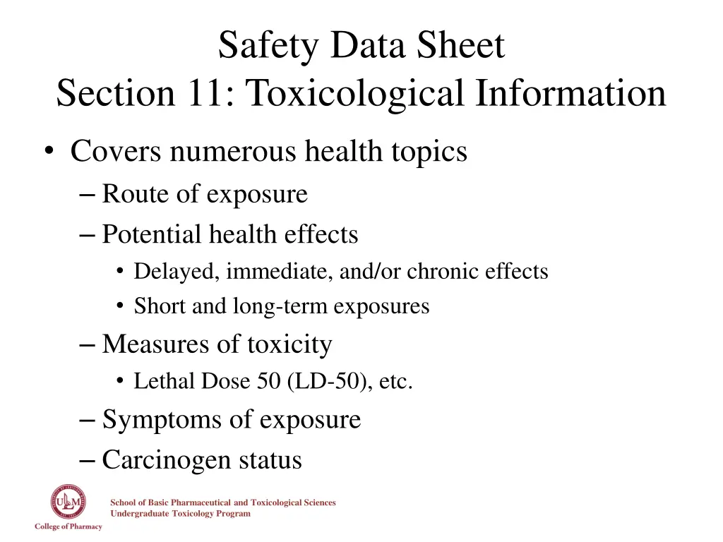 safety data sheet