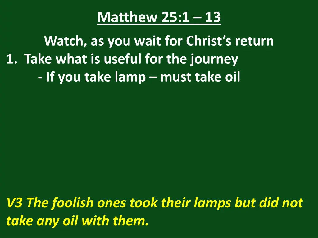 matthew 25 1 13 15