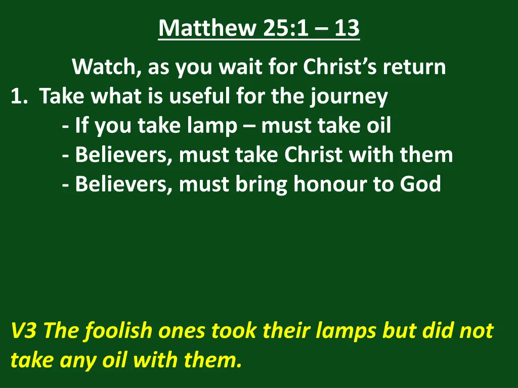 matthew 25 1 13 17