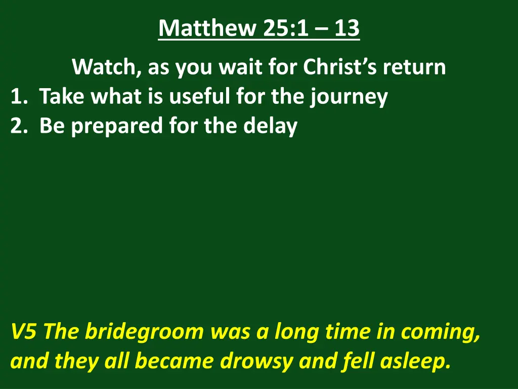 matthew 25 1 13 22