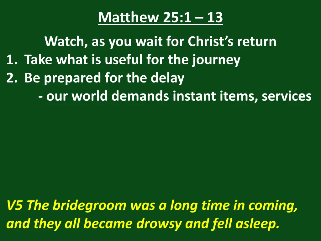 matthew 25 1 13 23