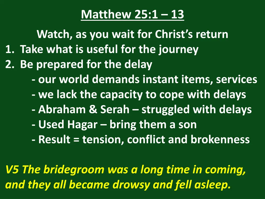 matthew 25 1 13 27