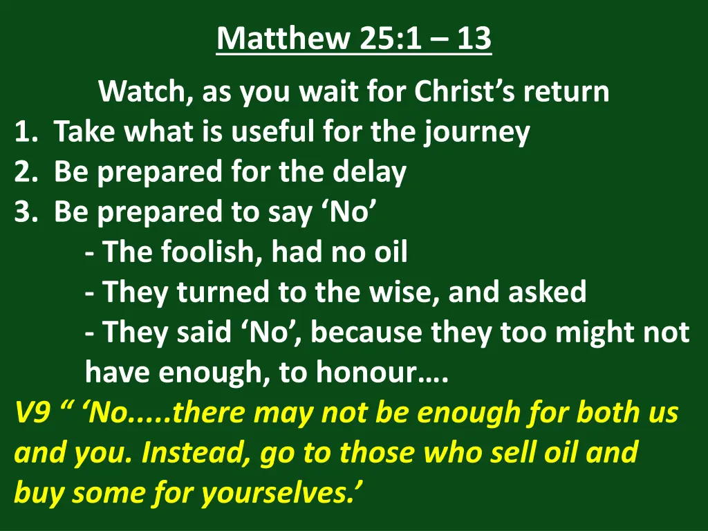 matthew 25 1 13 34