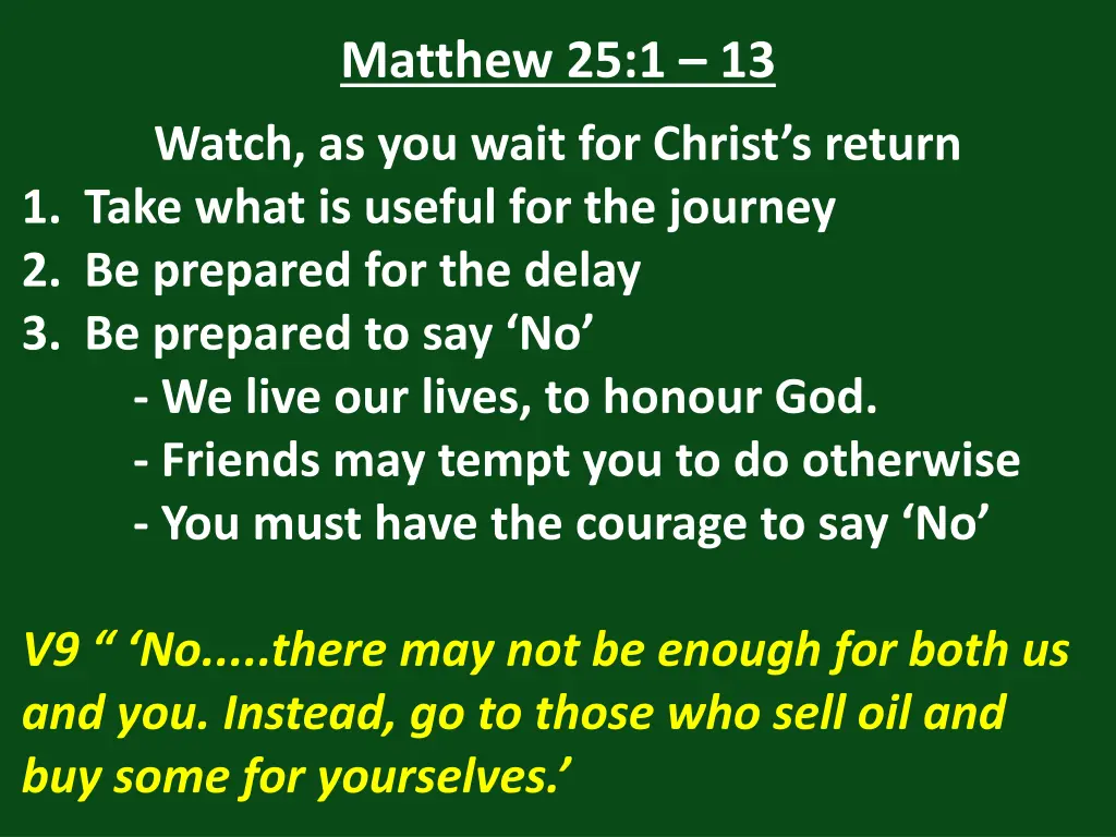 matthew 25 1 13 37