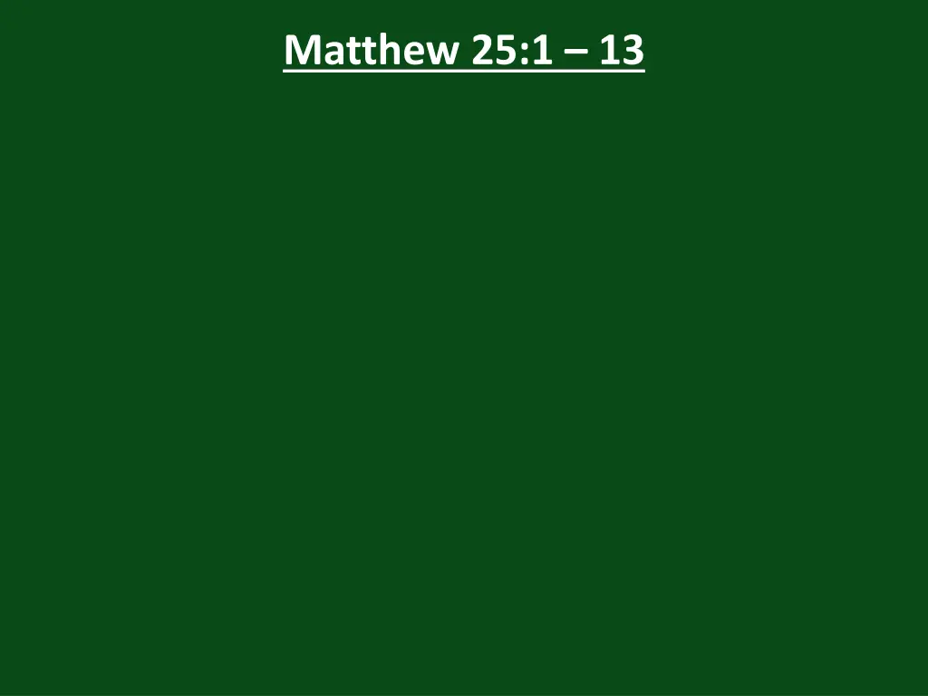 matthew 25 1 13 4