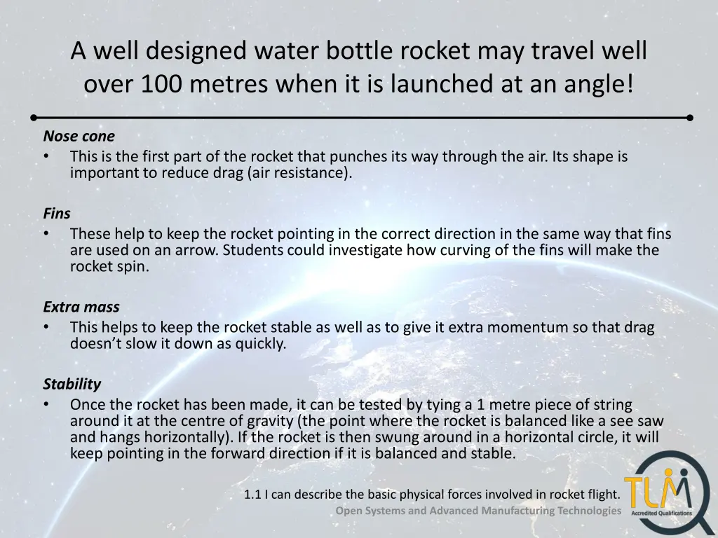 a well designed water bottle rocket may travel