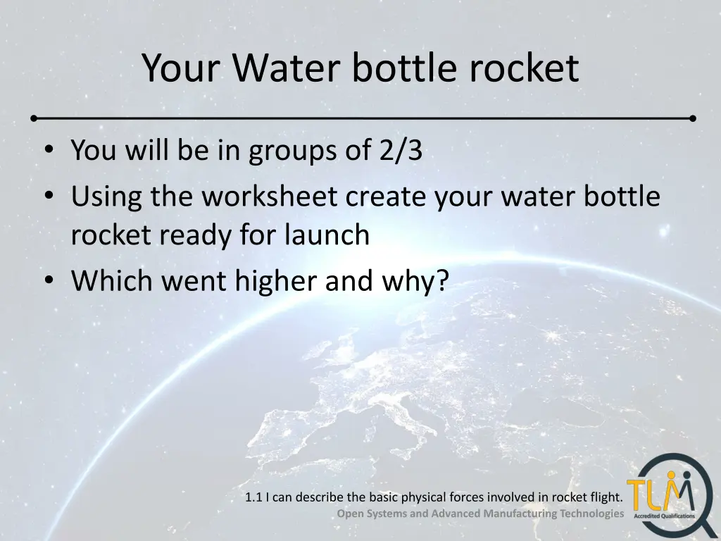 your water bottle rocket