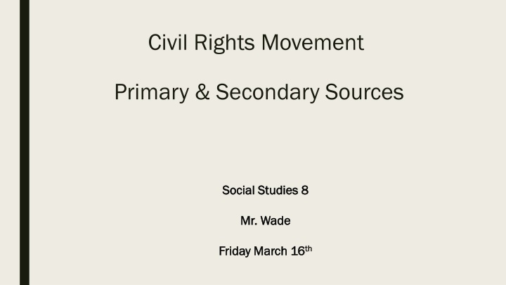 civil rights movement