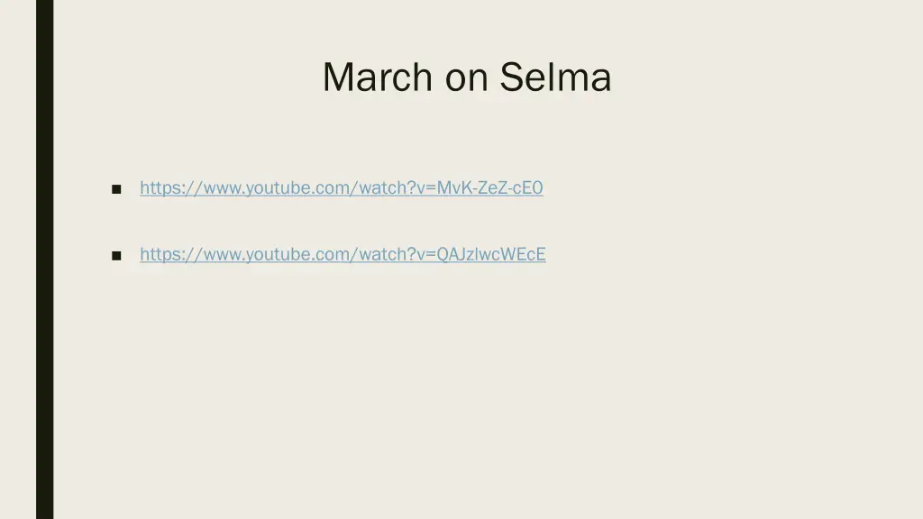 march on selma