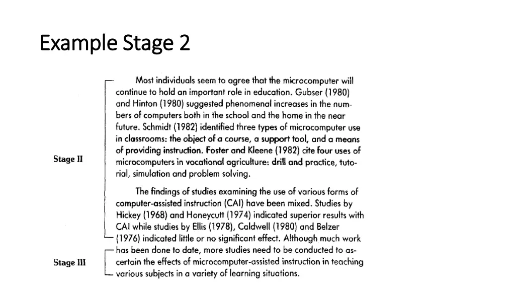 example stage 2 example stage 2