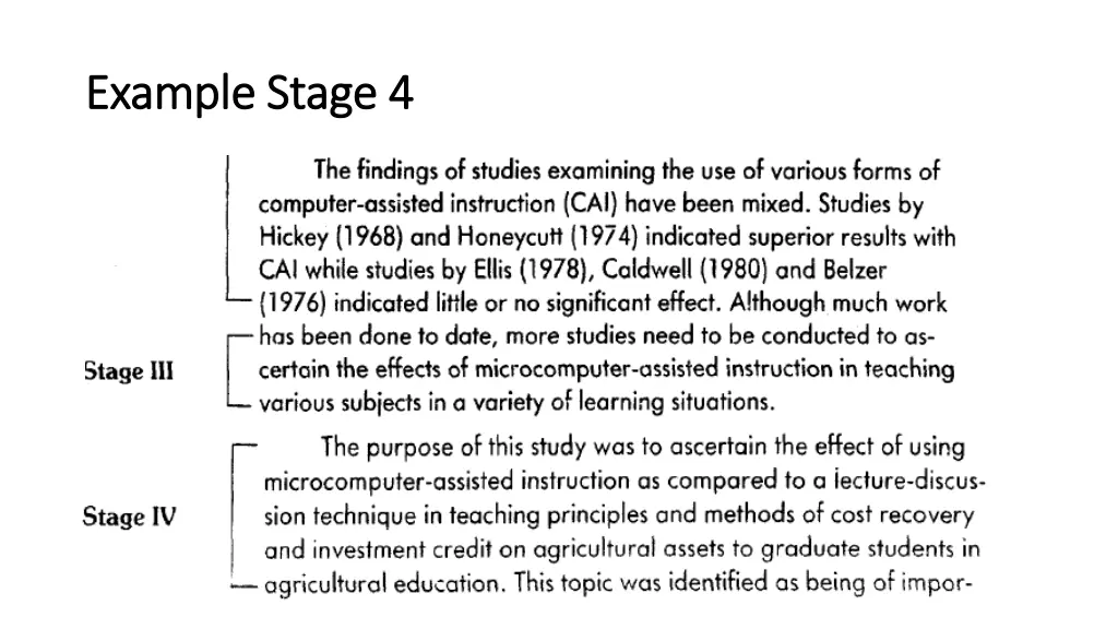 example stage 4 example stage 4