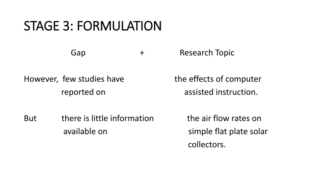 stage 3 formulation stage 3 formulation