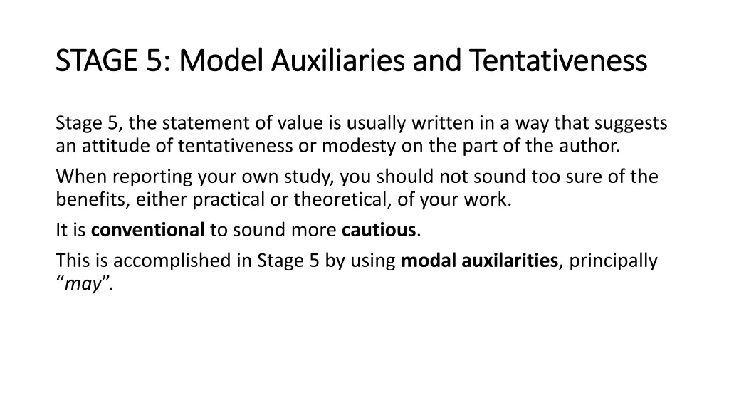 stage 5 model stage 5 model auxiliaries