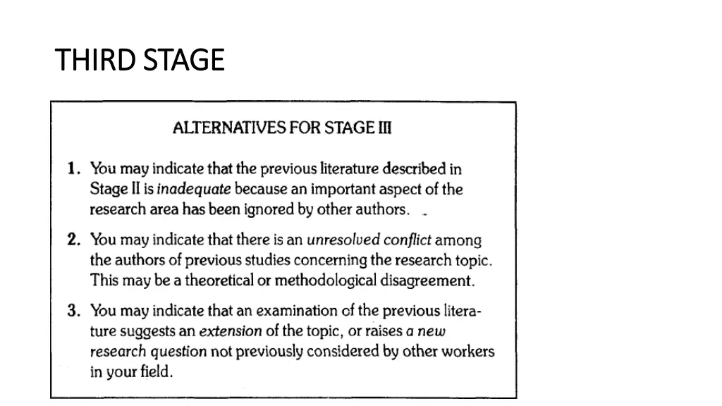 third stage third stage 1