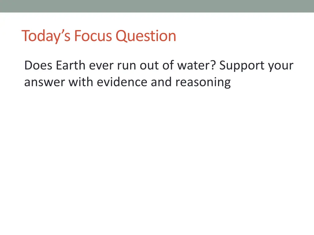 today s focus question 1