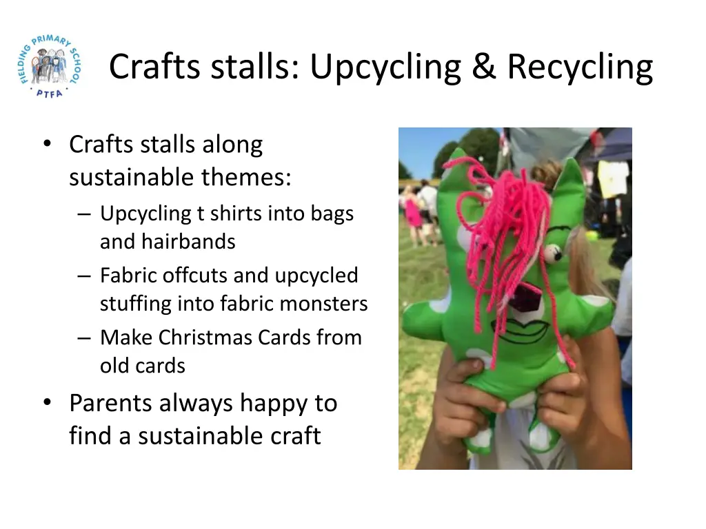 crafts stalls upcycling recycling