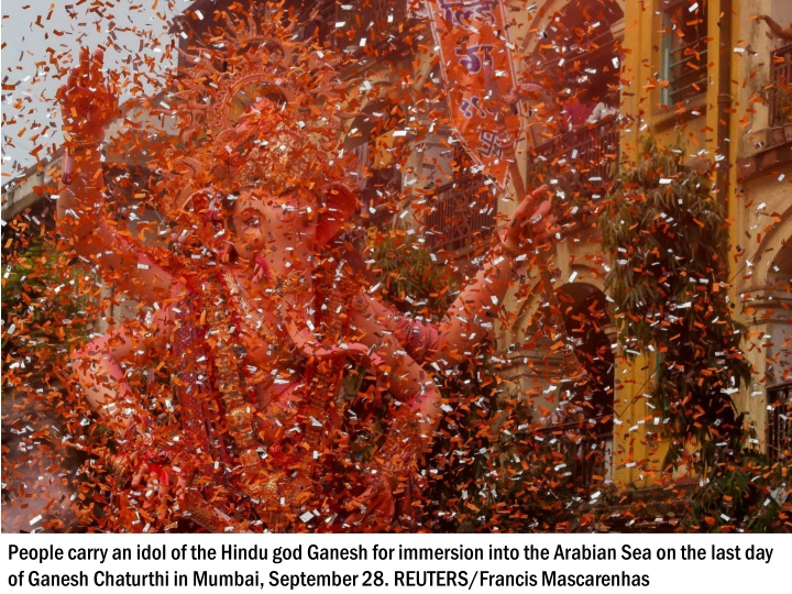 people carry an idol of the hindu god ganesh 1