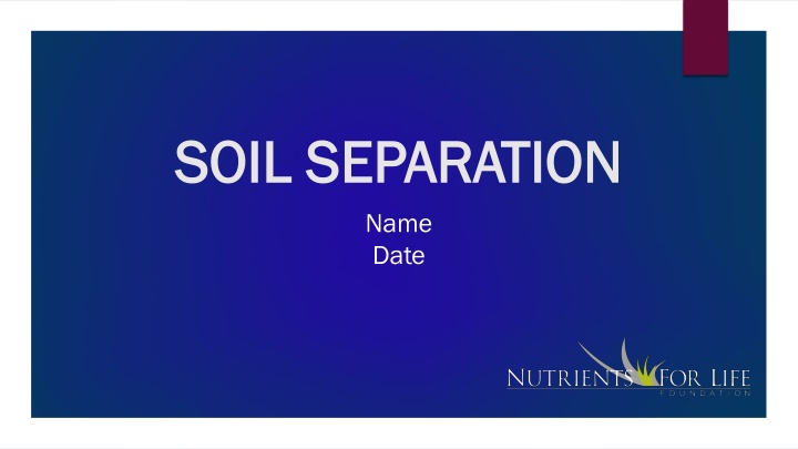 soil separation soil separation name date