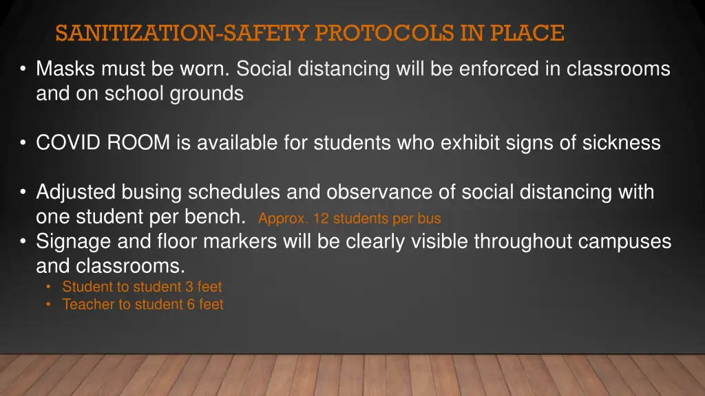 sanitization safety protocols in place 1