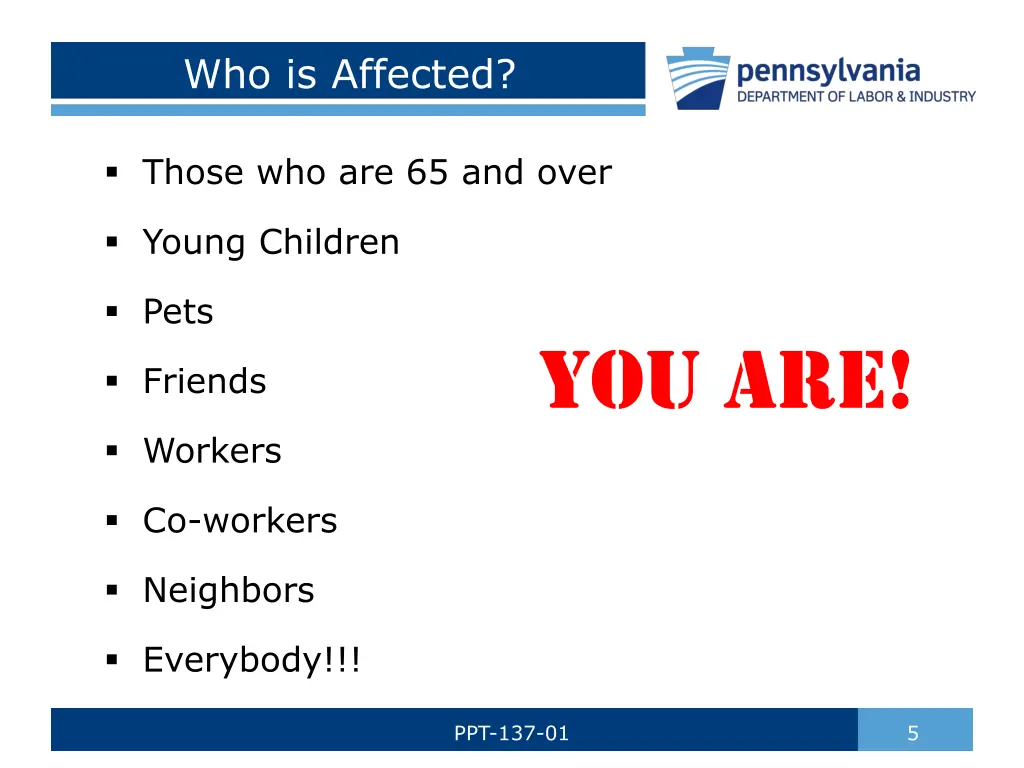 who is affected