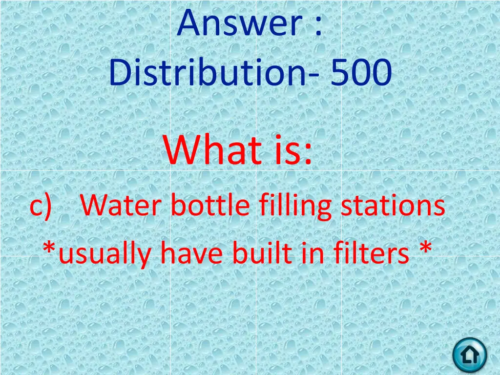 answer distribution 500