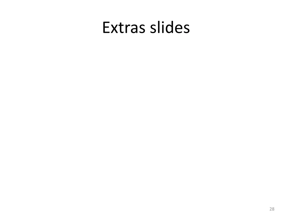 extras slides