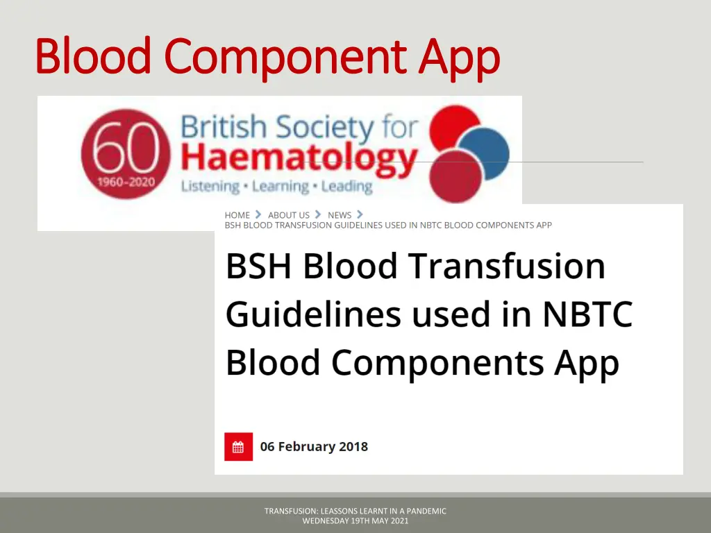 blood component app blood component app