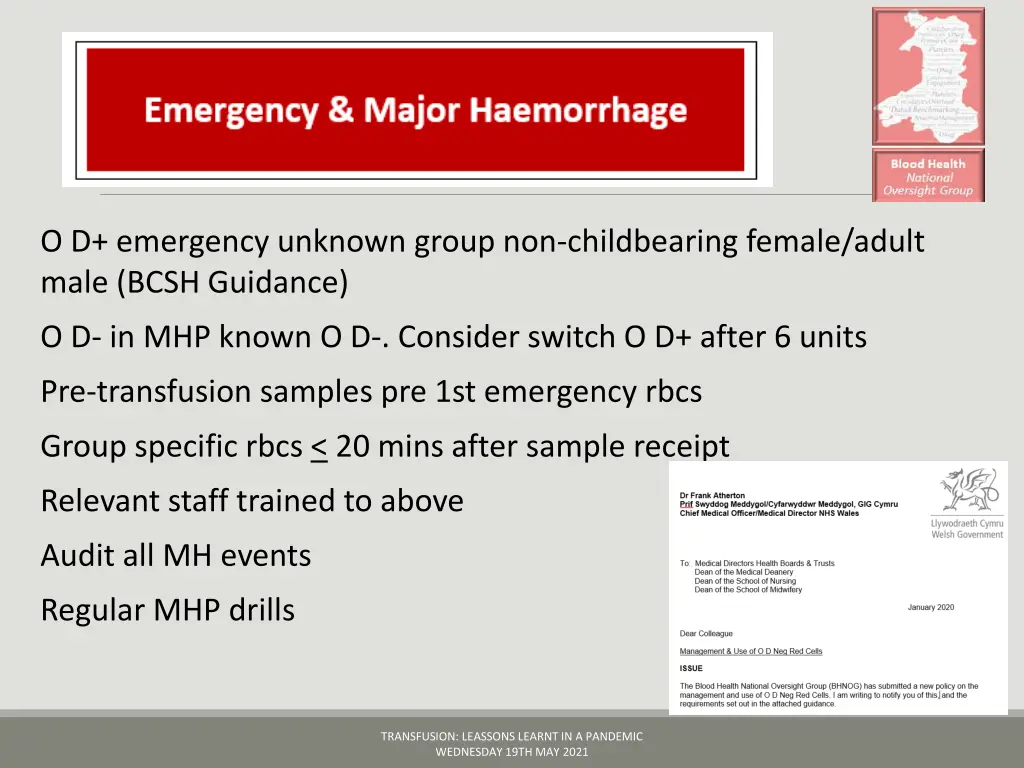 o d emergency unknown group non childbearing