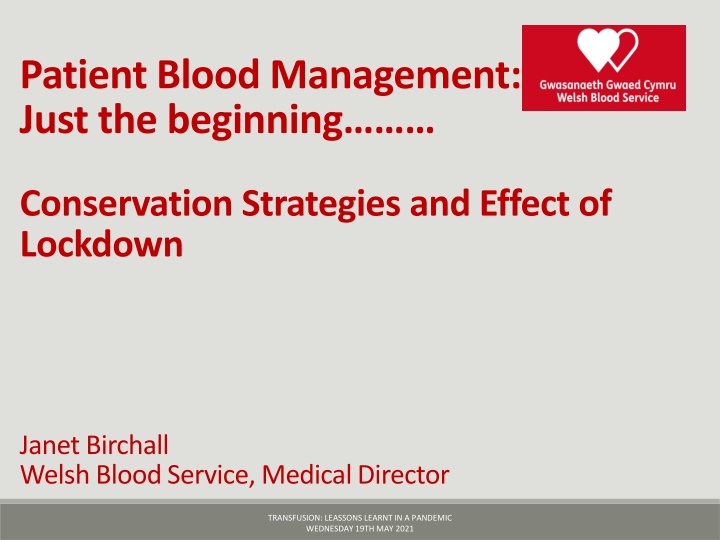 patient blood management just the beginning