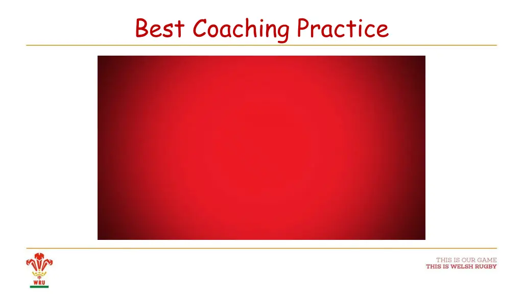 best coaching practice 1