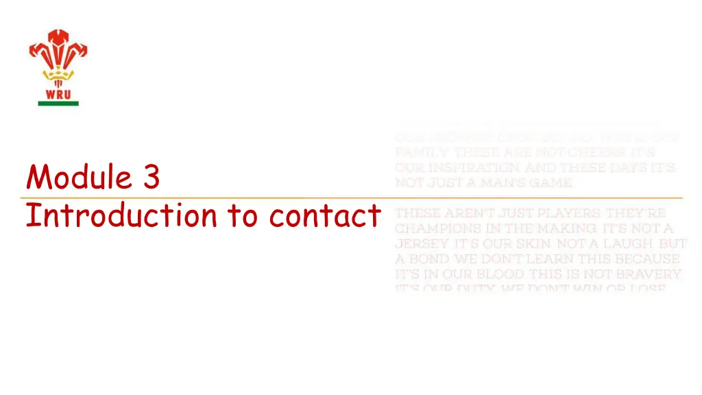 module 3 introduction to contact