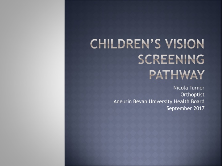 children s vision screening pathway