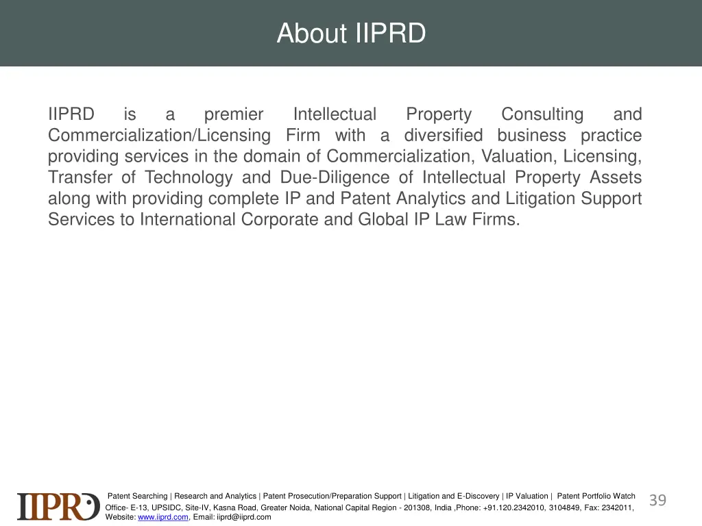 about iiprd