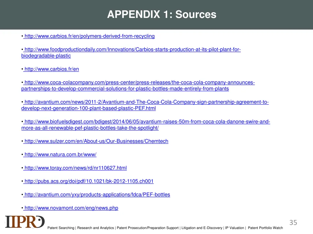 appendix 1 sources