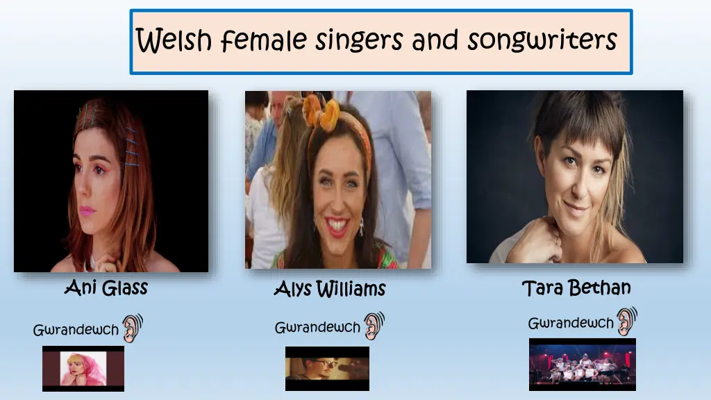 welsh female singers and songwriters