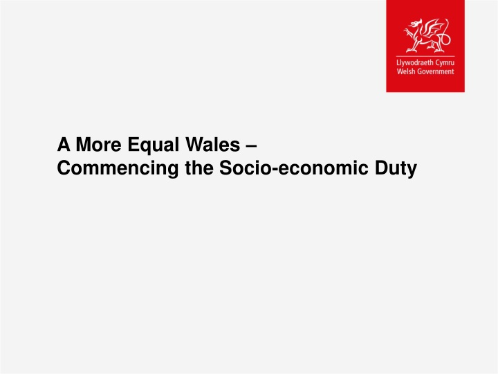 a more equal wales commencing the socio economic