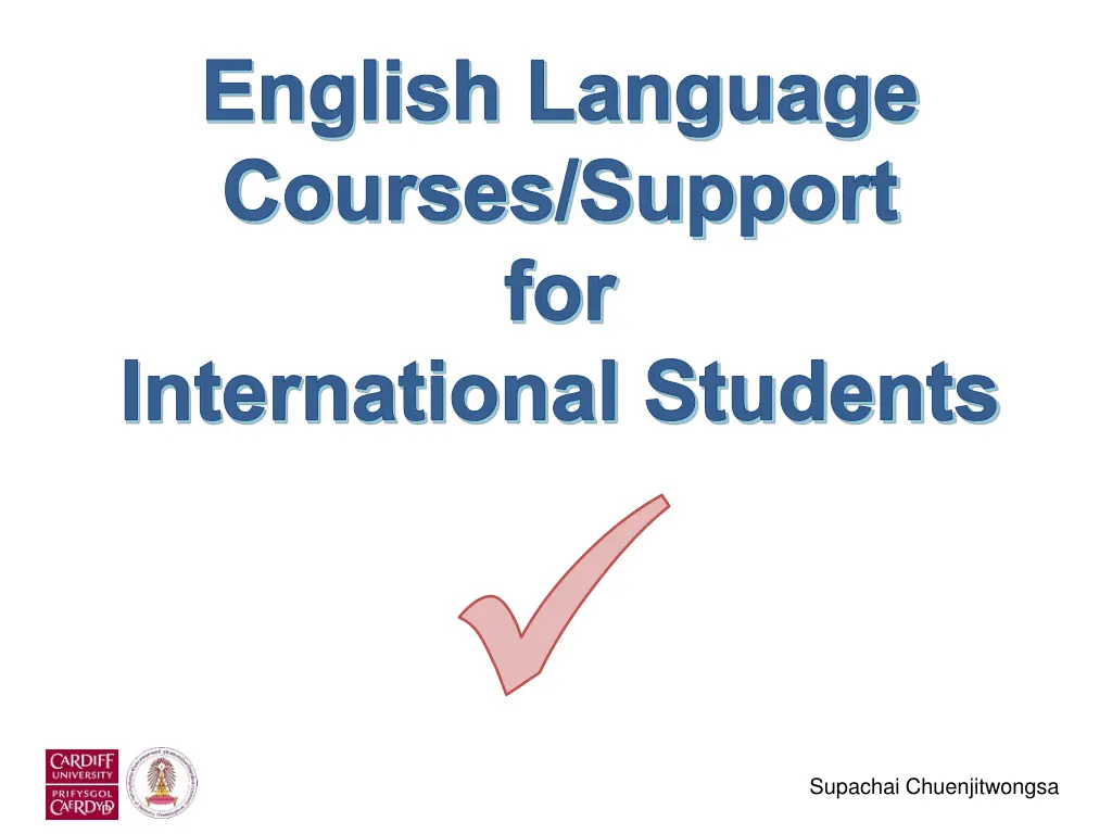 english language courses support