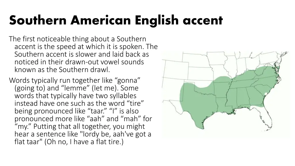 southern american english accent