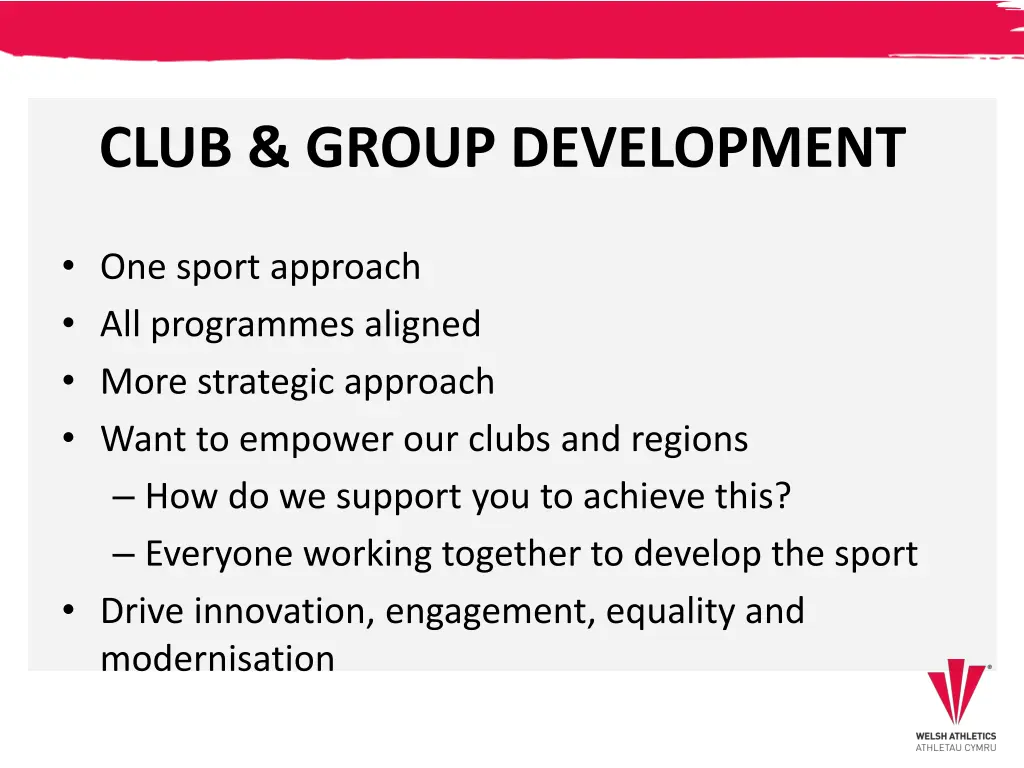 club group development