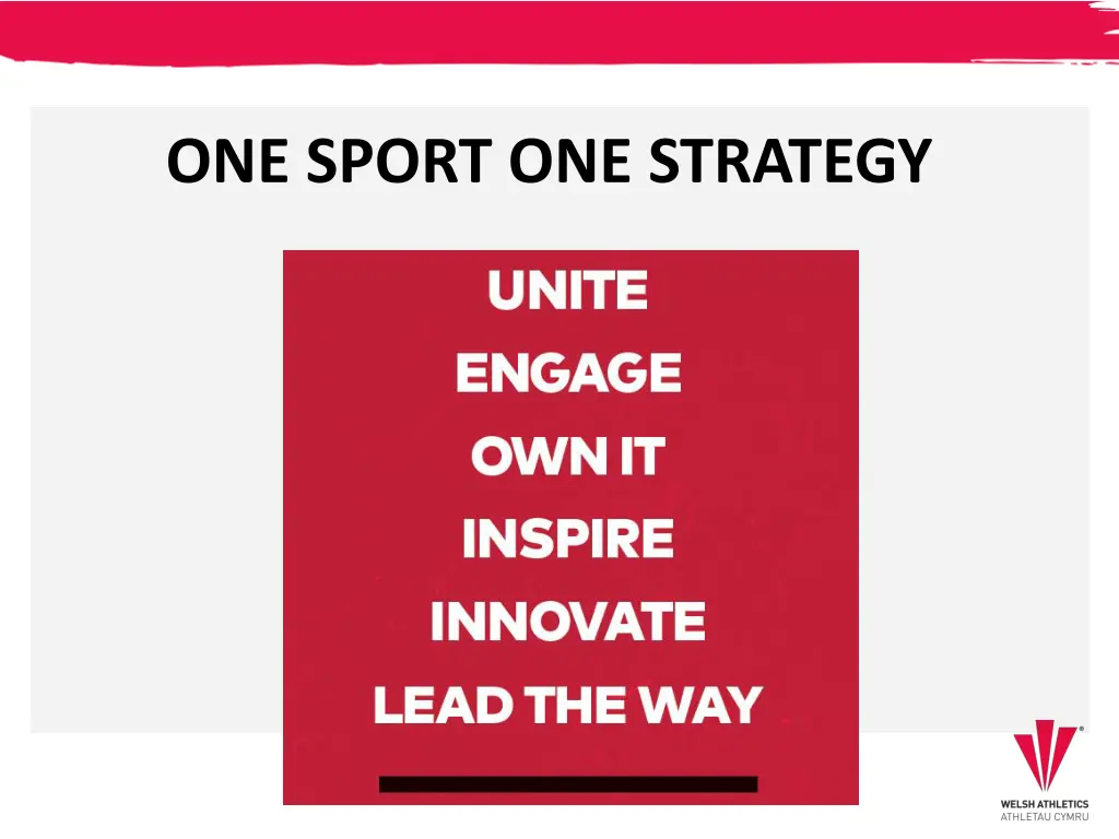 one sport one strategy