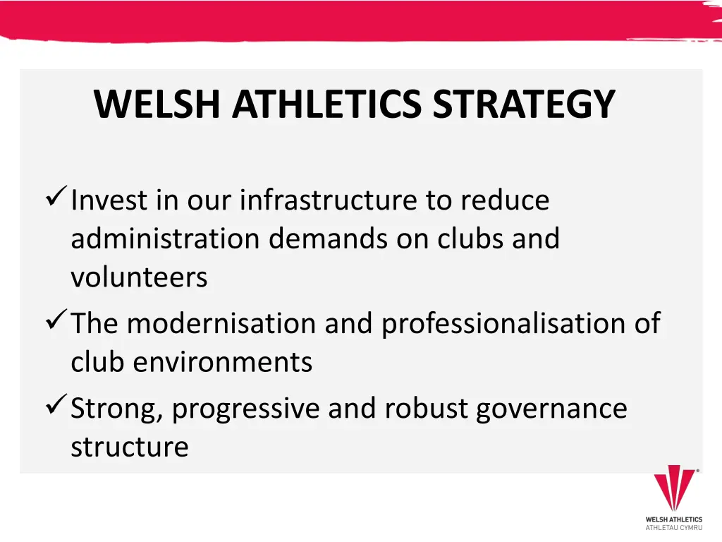 welsh athletics strategy