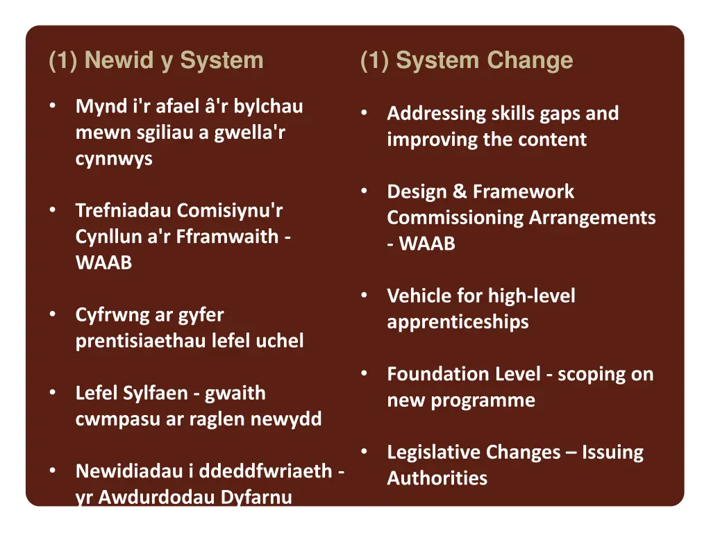 1 newid y system