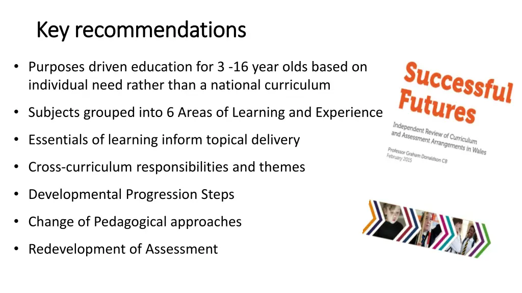 key recommendations key recommendations