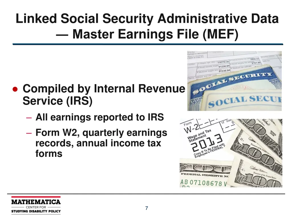 linked social security administrative data master