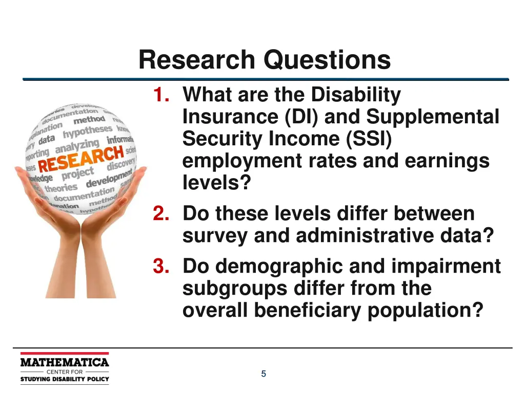 research questions