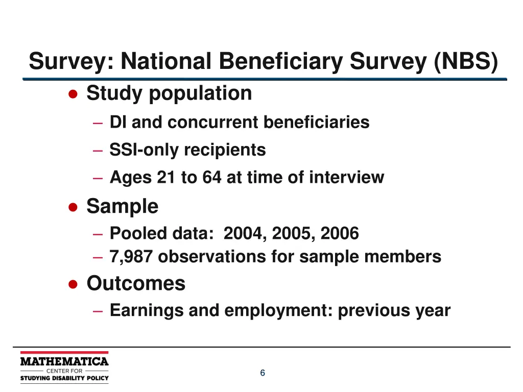 survey national beneficiary survey nbs