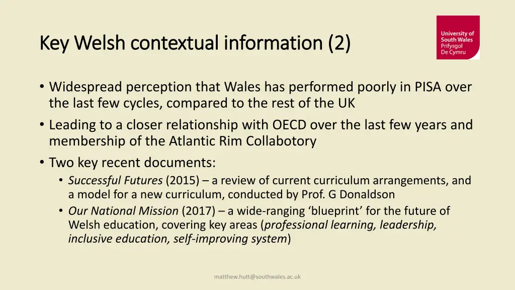 key welsh contextual information 2 key welsh