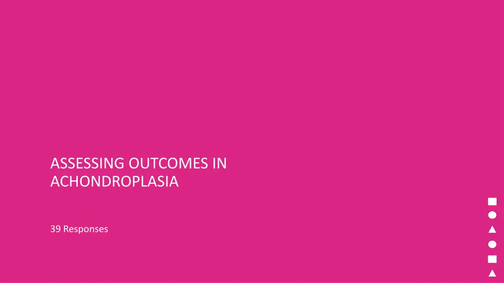 assessing outcomes in achondroplasia