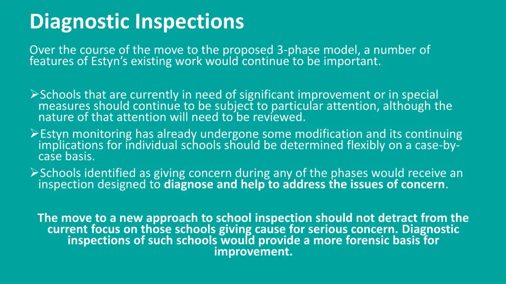 diagnostic inspections