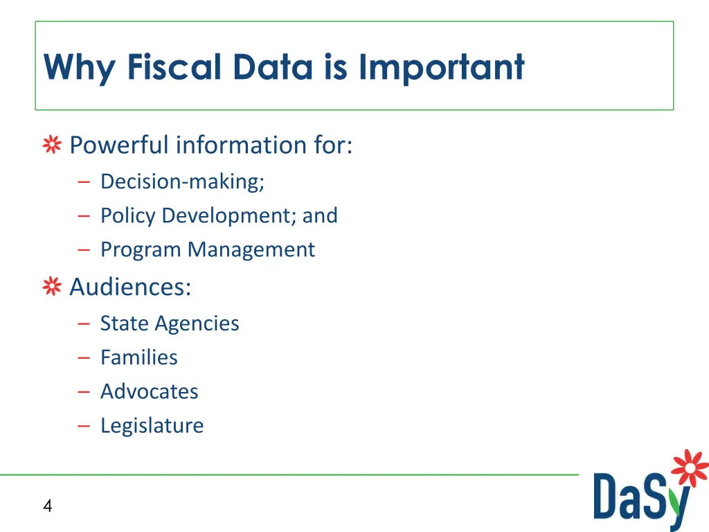 why fiscal data is important